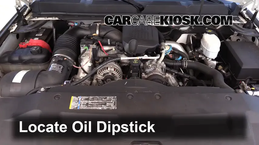 2009 Chevrolet Silverado 3500 HD LT 6.6L V8 Turbo Diesel Crew Cab Pickup (4 Door) Oil Check Oil Level